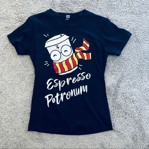 Next Level Espresso Patronum Harry Potter T-Shirt